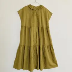 美品】J.Sloane シアサッカー ギャザー 半袖 ブラウス ゆったり M 