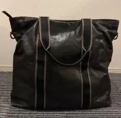 COACH トートバッグ ストライプ 黒