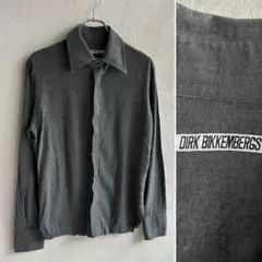 イタリア製 DIRK BIKKEMBERGS 比翼 レーヨンシャツ