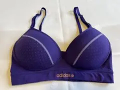 adidas 紫 パッド入りスポーツブラ