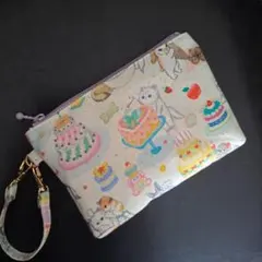 22fabric＊ユキエモン／中身が見えるがま口ポーチ【M】推しぬい 推し活