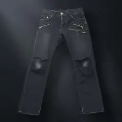 【archive 】Y2K Lee Zip Black Denim pants