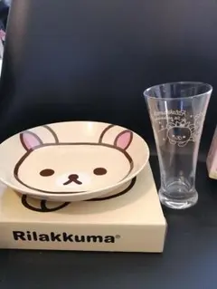 値下げ！ リラックマ 5周年記念 グラス＆プレート２種類＆丼2種類セット