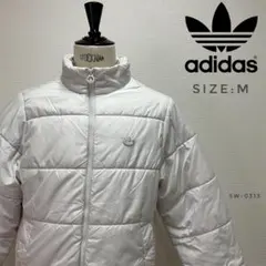 adidasoriginalsアディダス 中綿ジャケット 白 ホワイト 刺繍ロゴ