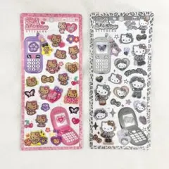 【新品】サンリオ　平成はっぴーフォンステッカーズ　ハローキティ　日焼けギャル