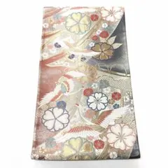 専用 P2291 ●高級 正絹 唐織 六通 袋帯 鶴