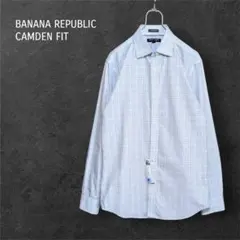 美品 バナナリパブリック CAMDEN FIT長袖シャツ クリーニング済 M相当