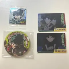 僕のヒーローアカデミア 緑谷出久 缶バッジ カード シール