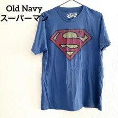 【S】 Old Navy オールドネイビー スーパーマン Tシャツ 青 ロゴ