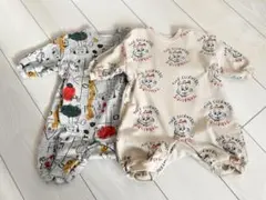 美品　MAKE YOUR DAY ロンパース2点セット 80