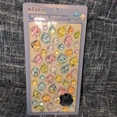 ボンボンドロップ風シール　しずくちゃん　立体シール　硬いタイプ　ぷっくりシール