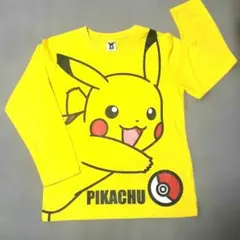 ポケモン ピカチュウ 長袖Tシャツ イエロー 130㎝