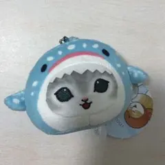 モフサンド　海の生物にゃん　お顔マスコット　ジンベイザメ　ぬいぐるみ　ストラップ