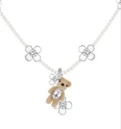 希少・美品】TASAKI タサキ ネックレス クマモチーフ パール シルバー 