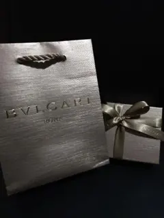 BVLGARI ゴールドショッパー袋とギフトボックスセット