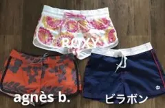 まとめ売り3枚　ビラボン　ROXY agnès b. ボードショーツ