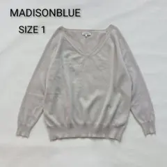 マディソンブルー 長袖ニット Vネック カシミヤ100 日本製のサムネイル