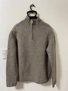 DKNY ハーフジップ ニット セーター グレー L