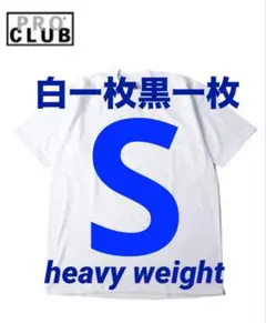 PROCLUB プロクラブ　S tシャツ 白一枚　黒一枚　tシャツ　半袖のサムネイル