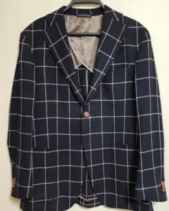 THE SUIT COMPANY テーラードジャケット ネイビー・チェック