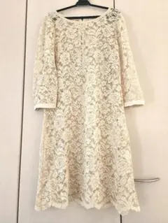 ラピスルーチェ　BEAMS　レースドレスワンピース　38 M　　ドレスワンピース