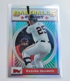 topps finest 2025 読売ジャイアンツ インサート 岡本和真