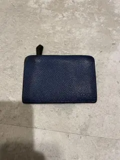 Paul Smith ポールスミス　ネイビー レザー カードケース　コインケース