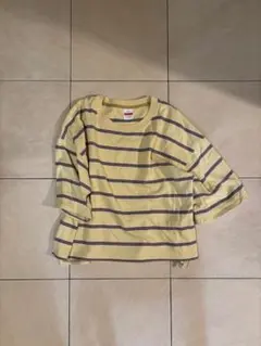 Niko and... ボーダー 半袖 Tシャツ イエロー