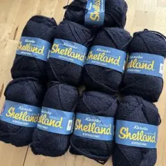 カネボウ　シェットランド　ウール100%（英国羊毛75%）50g 8玉+34g