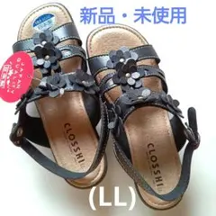 CLOSSHI サンダル ブラック LLサイズ 日本製のサムネイル