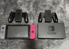 Nintendo Switch ジャンク品 ドック、グリップ2セット付き ジャンク品】Nintendo Switch 本体 ドック、グリップ2セット付き