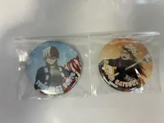 僕のヒーローアカデミア　爆豪勝己　轟焦凍の缶バッジ