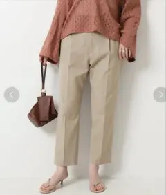 Spick &Span リネンライクテーパードパンツ　サイズ36