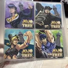 ジョジョの奇妙な冒険 ジョジョツリー スカイツリー コースター 4枚セット