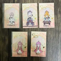 刀剣乱舞　箔押しカード　セット　亀甲貞宗　北谷菜切　浦島虎徹　人間無骨