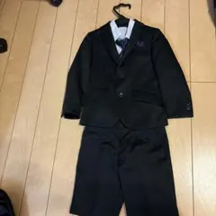 フォーマルスーツ 黒 100cm ストライプ