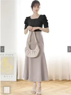 GRL マーメイドフレアスカート gc60 グレージュ