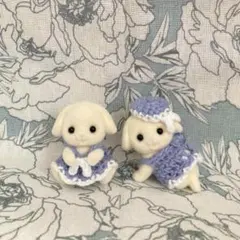シルバニア服　ふたごちゃんのマリンワンピースセット