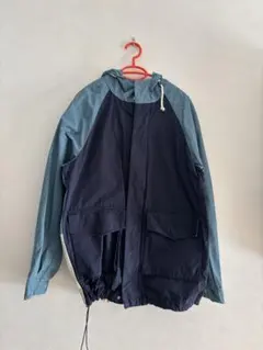 ナイロンジャケット フード付き ネイビー/グリーン/ベージュ