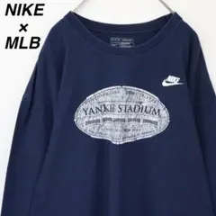 【MLBチーム】ナイキ ロンT ヤンキースタジアム XL 青 ベースボール 野球