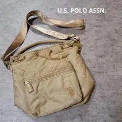 U.S. POLO ASSN. ユーエスポロアッスン　ショルダーバック　ベージュ