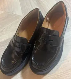 ユニクロC コンフィールタッチローファー　ブラック 2回使用23cm