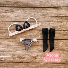 JANAYA ハンドメイド　Q‘z bodyブラとショーツ3点セット　ベジュー色