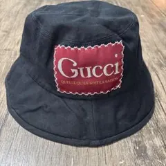 GUCCI バケットハット レッド ネイビー - メルカリ