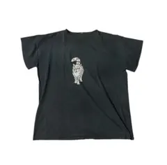 CAT Tee Fade Black アニマルTシャツ 古着 フェードブラック