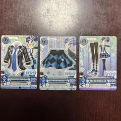 アイカツ　ブラックストライプジャケットコーデ 3枚セット