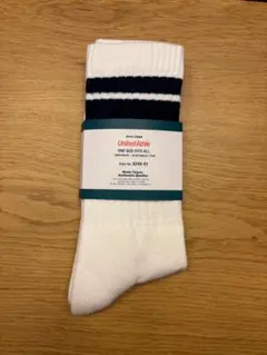 United Athle ラインソックス ホワイト 25～29ｃｍ