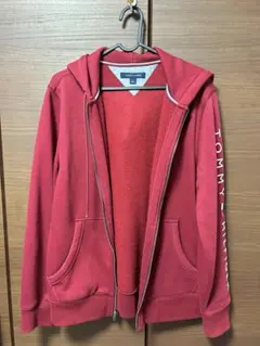 TOMMY HILFIGER トミー フィルフィガー ジップパーカー レッド M