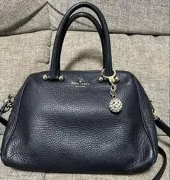 ケイトスペード 2way ハンドバッグ ショルダーバッグ ブラック 本革