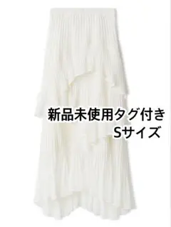 新品タグ付未使用snidel Sustainableプリーツティアードスカート